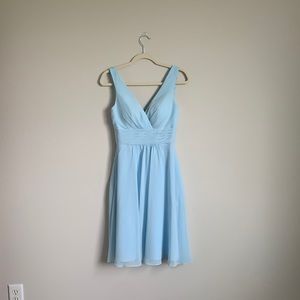Sky Blue Chiffon Dress